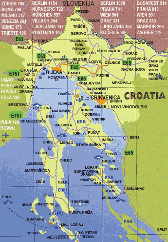 karta crikvenice How to get to Crikvenica karta crikvenice